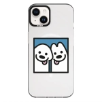 Чохол Pump Framed Silicone Case with MagSafe for iPhone 14 Clear/Black Sobaky