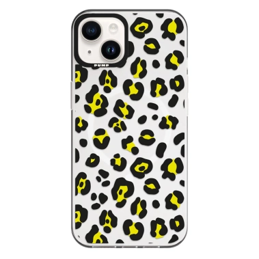 Чохол Pump Framed Silicone Case with MagSafe for iPhone 14 Clear/Black Leopattern - цена, характеристики, отзывы, рассрочка, фото 1