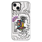 Чохол Pump Framed Silicone Case with MagSafe for iPhone 14 Clear/Black Shit post