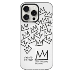 Чехол Pump Framed Silicone Case with MagSafe for iPhone 14 Pro Clear/Black Basquiat 2