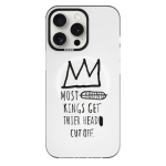Чохол Pump Framed Silicone Case with MagSafe for iPhone 14 Pro Clear/Black Basquiat 3