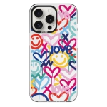 Чехол Pump Framed Silicone Case with MagSafe for iPhone 14 Pro Clear/Black Love