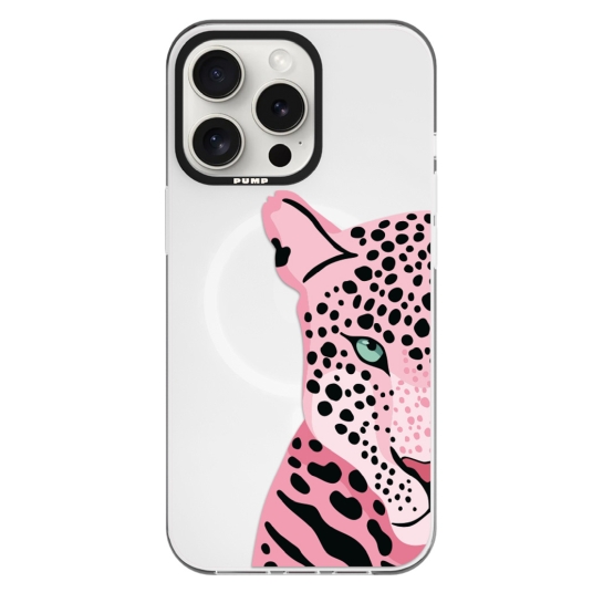 Чехол Pump Framed Silicone Case with MagSafe for iPhone 14 Pro Clear/Black Tygr Rozheviy - цена, характеристики, отзывы, рассрочка, фото 1