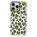 Чехол Pump Framed Silicone Case with MagSafe for iPhone 14 Pro Clear/Black Leopattern