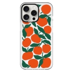 Чохол Pump Framed Silicone Case with MagSafe for iPhone 14 Pro Clear/Black Oranges