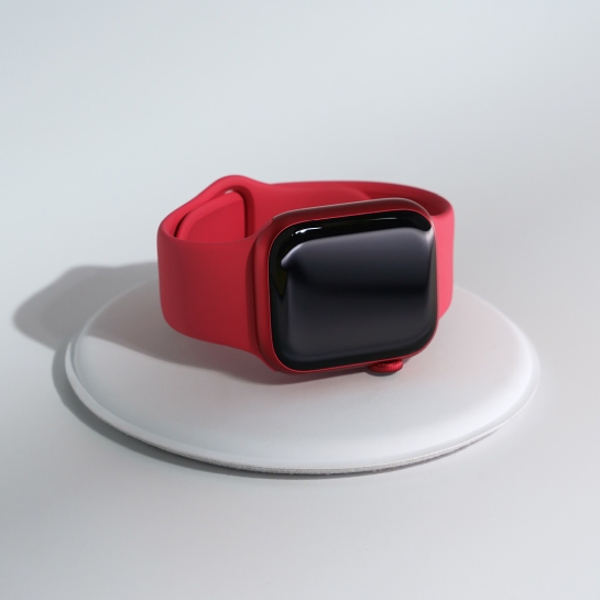 Б/У Смарт-годинник Apple Watch Series 7 41mm PRODUCT (RED) Aluminum Case with Red Sport Band (Відмінний) - ціна, характеристики, відгуки, розстрочка, фото 4