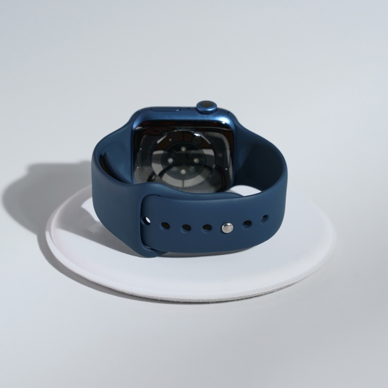 Б/У Смарт-часы Apple Watch Series 7 + LTE 41mm Blue Aluminum Case with Abyss Blue Sport Band (Идеальное) - цена, характеристики, отзывы, рассрочка, фото 6