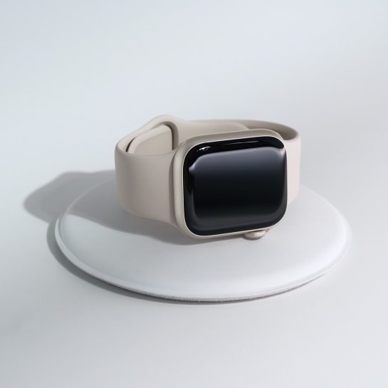 Б/У Смарт-часы Apple Watch 8 + LTE 41mm Starlight Aluminum Case with Starlight Sport Band (Отличное) - цена, характеристики, отзывы, рассрочка, фото 4