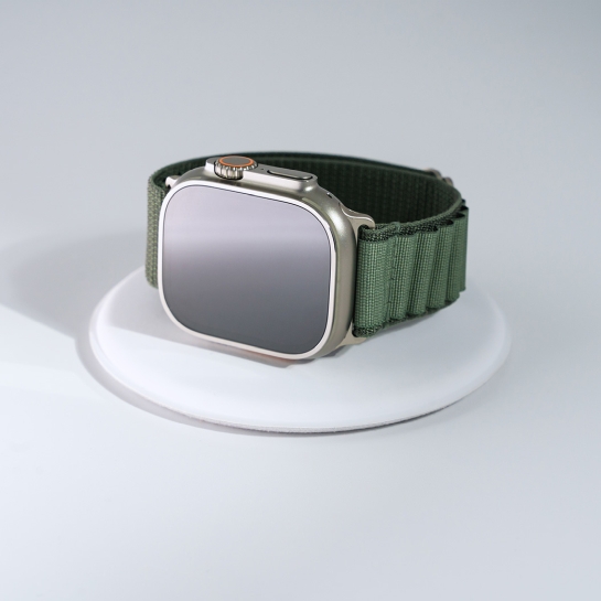 Б/У Смарт-годинник Apple Watch Ultra + LTE 49mm Titanium Case with Large Green Alpine Loop (Ідеальний) - ціна, характеристики, відгуки, розстрочка, фото 4