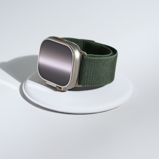 Б/У Смарт-годинник Apple Watch Ultra + LTE 49mm Titanium Case with Large Green Alpine Loop (Ідеальний) - ціна, характеристики, відгуки, розстрочка, фото 5