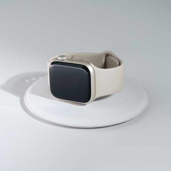 Б/У Смарт-часы Apple Watch Series 7 + LTE 41mm Starlight Aluminum Case with Starlight Sport Band (Идеальное) - цена, характеристики, отзывы, рассрочка, фото 2