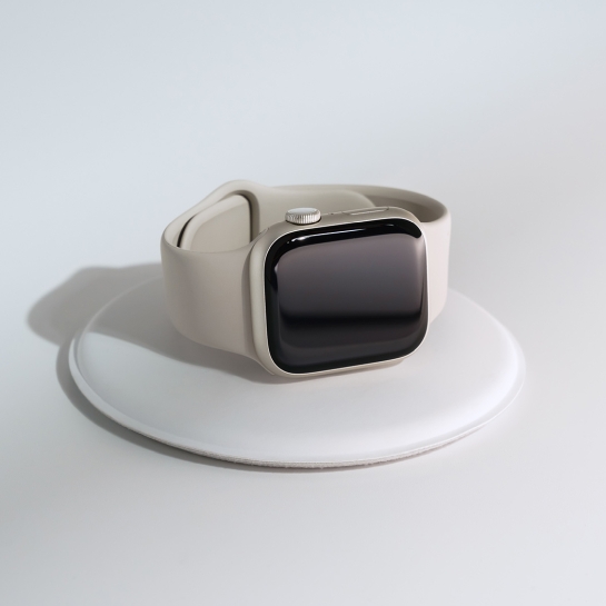 Б/У Смарт-годинник Apple Watch Series 7 + LTE 41mm Starlight Aluminum Case with Starlight Sport Band (Ідеальний) - ціна, характеристики, відгуки, розстрочка, фото 3