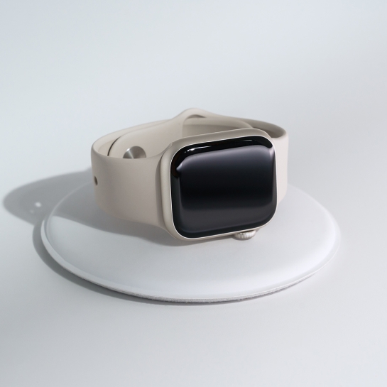 Б/У Смарт-часы Apple Watch Series 7 + LTE 41mm Starlight Aluminum Case with Starlight Sport Band (Идеальное) - цена, характеристики, отзывы, рассрочка, фото 6