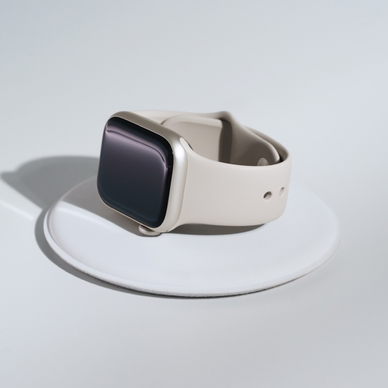 Б/У Смарт-часы Apple Watch Series 7 + LTE 41mm Starlight Aluminum Case with Starlight Sport Band (Идеальное) - цена, характеристики, отзывы, рассрочка, фото 4