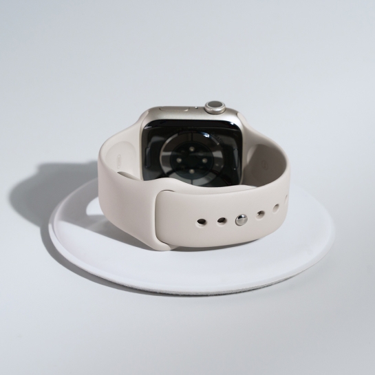 Б/У Смарт-годинник Apple Watch Series 7 + LTE 45mm Starlight Aluminum Case with Starlight Sport Band (Відмінний) - ціна, характеристики, відгуки, розстрочка, фото 5