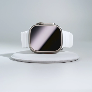 Б/У Смарт-годинник Apple Watch Ultra + LTE 49mm Titanium Case with White Ocean Band (Ідеальний) - цена, характеристики, отзывы, рассрочка, фото 1