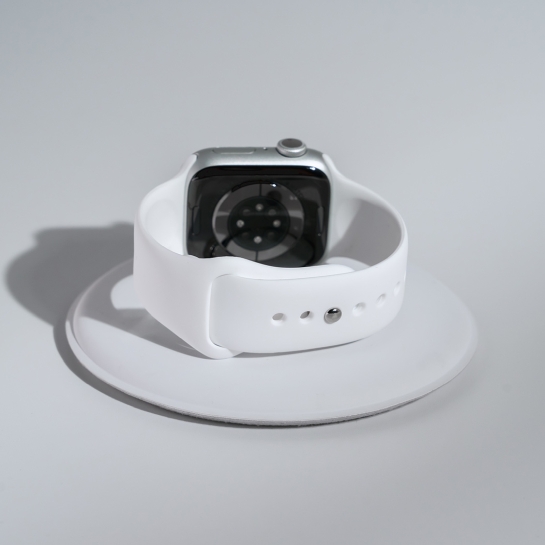 Б/У Смарт-часы Apple Watch 8 45mm Silver Aluminum Case with White Sport Band (Идеальное) - цена, характеристики, отзывы, рассрочка, фото 6