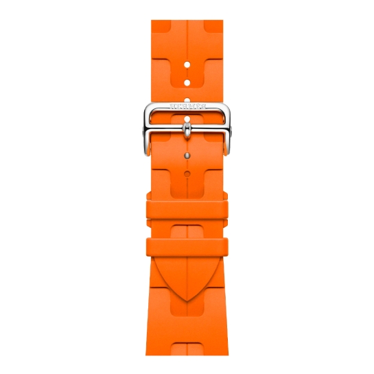 Apple Watch Hermès Series 9 + LTE 45mm Space Black Stainless Steel Case with Orange Kilim Single Tour - ціна, характеристики, відгуки, розстрочка, фото 3