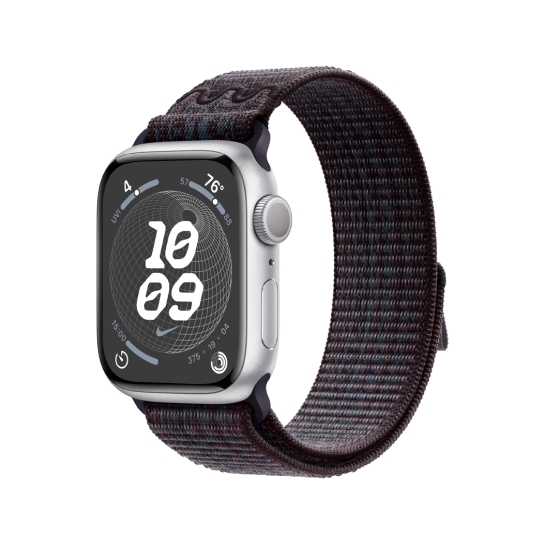 Apple Watch 9 + LTE 41mm Silver Aluminum Case with Nike Sport Loop - цена, характеристики, отзывы, рассрочка, фото 1