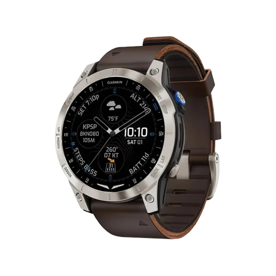 Смарт-часы Garmin D2 Mach 1 Aviator Smartwatch with Oxford Brown Leather Band
