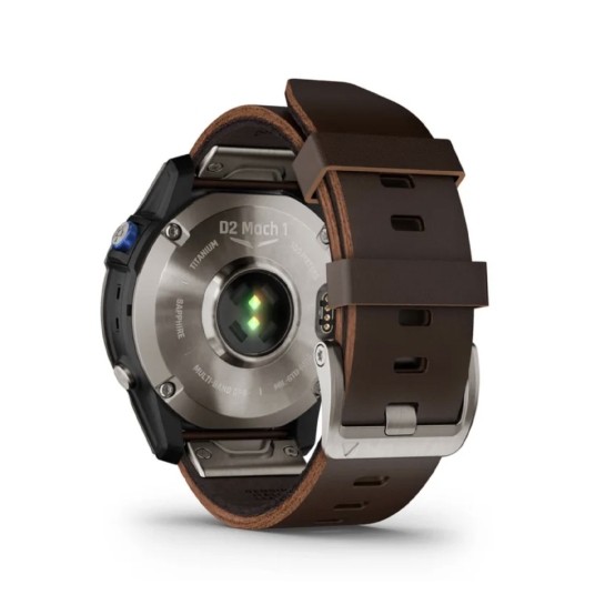 Спортивные часы Garmin D2 Mach 1 Aviator Smartwatch with Oxford Brown Leather Band - цена, характеристики, отзывы, рассрочка, фото 5