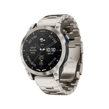 Смарт-часы Garmin D2 Mach 1 Aviator Smartwatch with Vented Titanium Bracelet - цена, характеристики, отзывы, рассрочка, фото 1