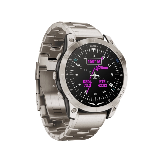 Спортивные часы Garmin D2 Mach 1 Aviator Smartwatch with Vented Titanium Bracelet - цена, характеристики, отзывы, рассрочка, фото 5