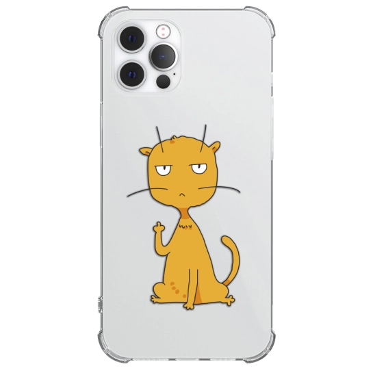 Чехол Pump UA Transparency Case for iPhone 12 Pro Max Cat f#ck 3