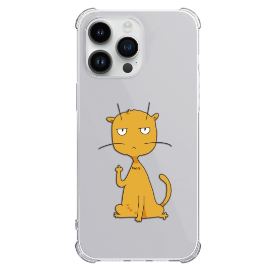Чохол Pump UA Transparency Case for iPhone 14 Pro Cat f#ck 3