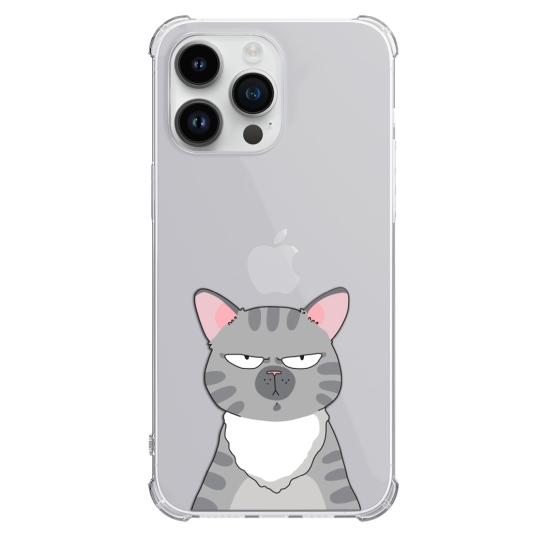 Чохол Pump UA Transparency Case for iPhone 14 Pro Cat think 2 - цена, характеристики, отзывы, рассрочка, фото 1
