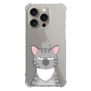 Чехол Pump UA Transparency Case for iPhone 15 Pro Cat think 2 - цена, характеристики, отзывы, рассрочка, фото 1