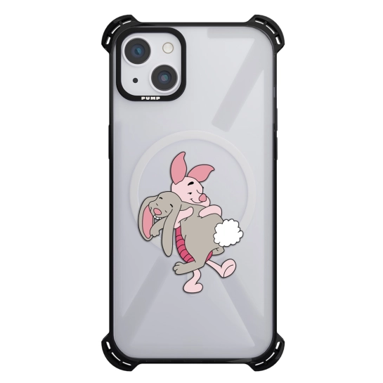 Чохол Pump Silicone Case 03 with MagSafe for iPhone 13 Clear/Black Pigled 2