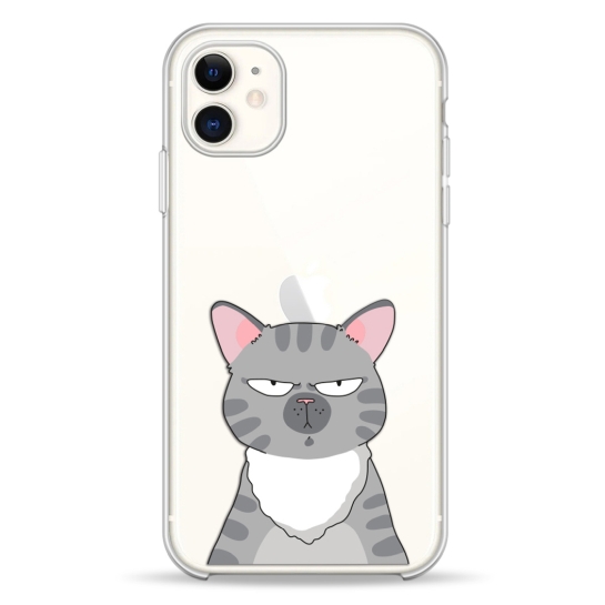 Чохол Pump Transparency Silver Button Case for iPhone 11 Cat think 2 - ціна, характеристики, відгуки, розстрочка, фото 1