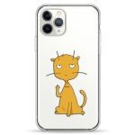 Чехол Pump Transparency Silver Button Case for iPhone 11 Pro Max Cat f#ck 3