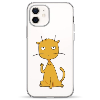 Чохол Pump Transparency Silver Button Case for iPhone 12/12 Pro Cat f#ck 3 - цена, характеристики, отзывы, рассрочка, фото 1