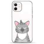 Чохол Pump Transparency Silver Button Case for iPhone 12/12 Pro Cat think 2