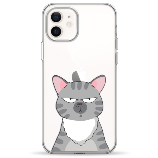 Чохол Pump Transparency Silver Button Case for iPhone 12/12 Pro Cat think 2 - ціна, характеристики, відгуки, розстрочка, фото 1