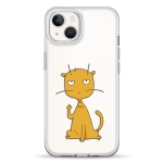Чехол Pump Transparency Silver Button Case for iPhone 13 Cat f#ck 3