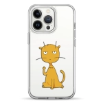Чехол Pump Transparency Silver Button Case for iPhone 13 Pro Cat f#ck 3