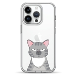 Чохол Pump Transparency Silver Button Case for iPhone 14 Pro Cat think 2