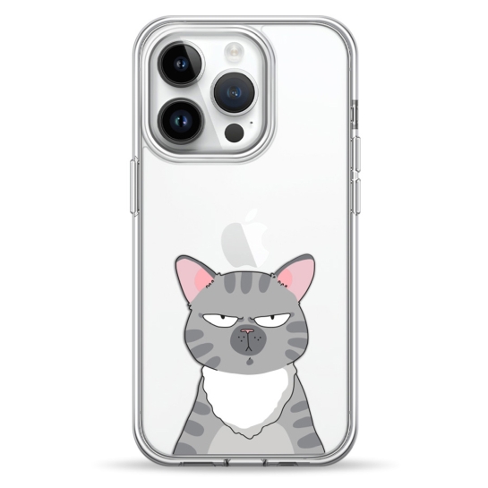 Чохол Pump Transparency Silver Button Case for iPhone 14 Pro Cat think 2 - ціна, характеристики, відгуки, розстрочка, фото 1