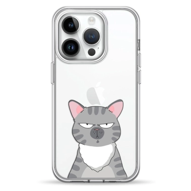 Чохол Pump Transparency Silver Button Case for iPhone 14 Pro Max Cat think 2 - цена, характеристики, отзывы, рассрочка, фото 1