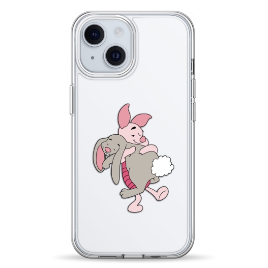 Чехол Pump Transparency Silver Button Case for iPhone 15 Pigled 2 - цена, характеристики, отзывы, рассрочка, фото 1