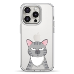 Чохол Pump Transparency Silver Button Case for iPhone 15 Pro Cat think 2