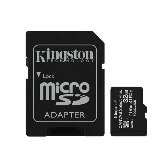 Карта памяти Kingston 32GB micSDHC class 10 Canvas Select Plus 100R A1 - цена, характеристики, отзывы, рассрочка, фото 1