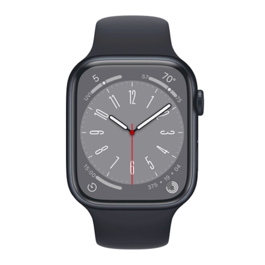 Apple Watch 8 45mm Midnight Aluminum Case with Midnight Sport Band (open box) - цена, характеристики, отзывы, рассрочка, фото 2