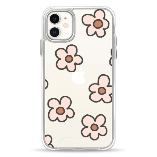 Чехол Pump Transparency Silver Button Case for iPhone 11 Daisies - ціна, характеристики, відгуки, розстрочка, фото 1