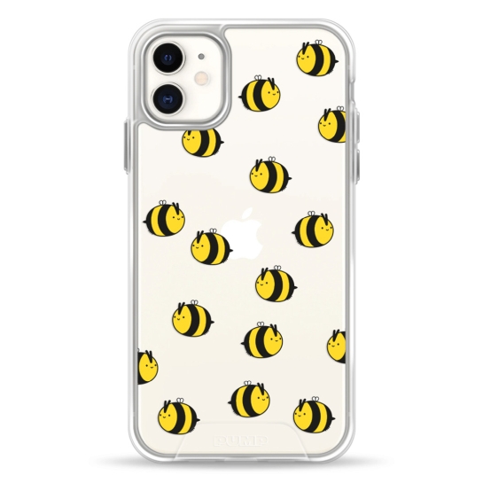 Чехол Pump Transparency Silver Button Case for iPhone 11 Bees - ціна, характеристики, відгуки, розстрочка, фото 1