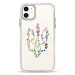 Чехол Pump Transparency Silver Button Case for iPhone 11 Floral herb