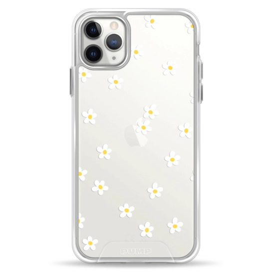 Чехол Pump Transparency Silver Button Case for iPhone 11 Pro Max Chamomile